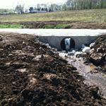 Easton Construction installs a new culvert.